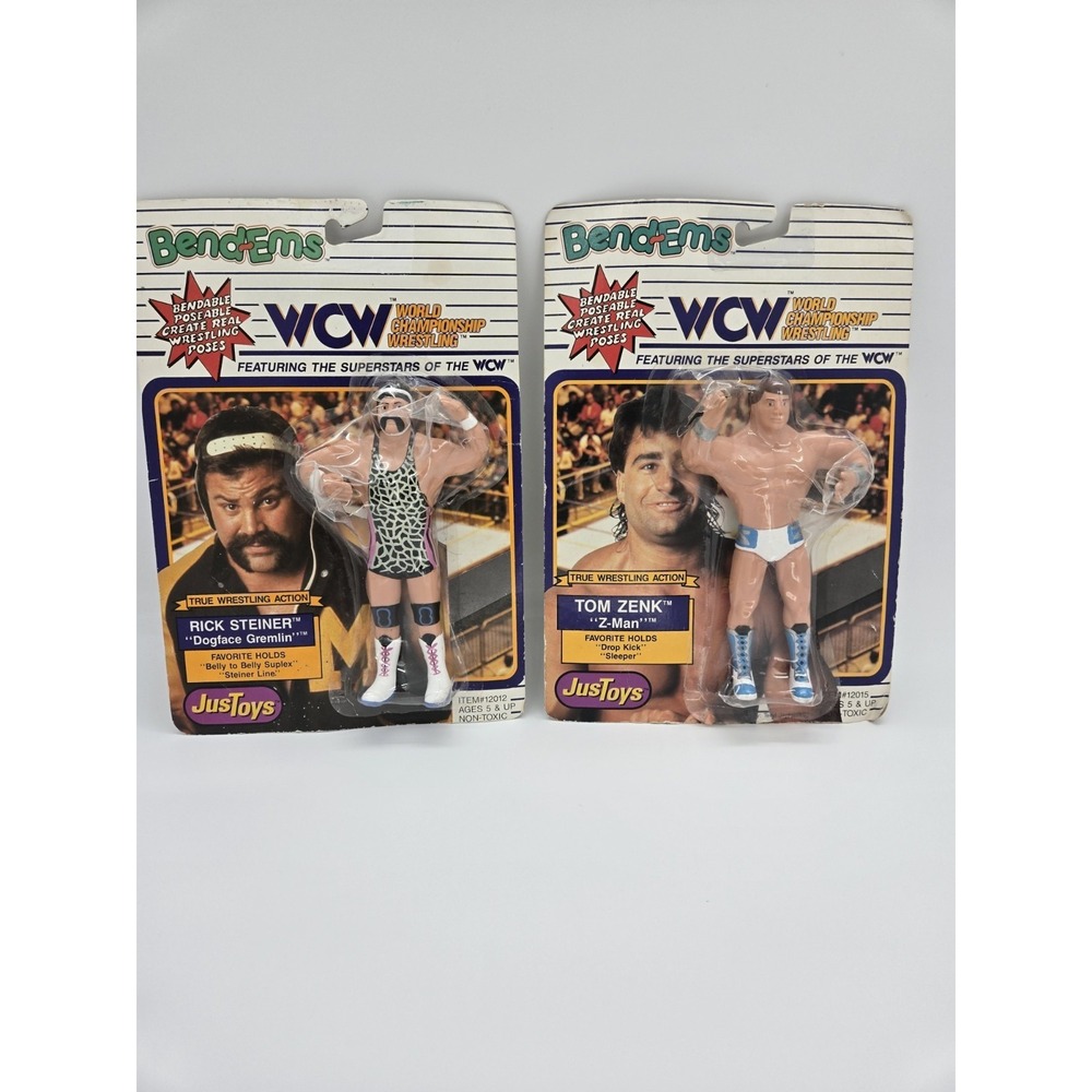 Vintage WCW World Championship Wrestling Bend Ems Rick Steiner Tom Zenk 1991
